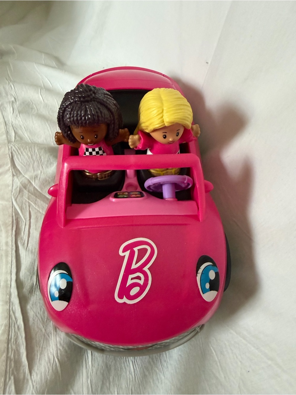 Barbie Hot Pink Convertible with 2 Mini Dolls